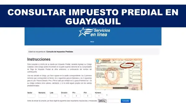 pagar el impuesto predial Guayaquil celular 2025